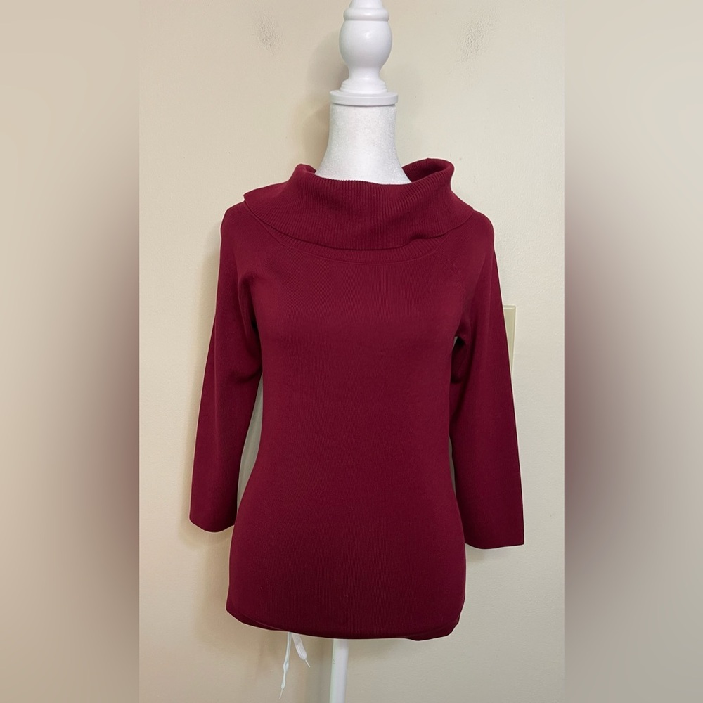 Ann Taylor Women’s Silk Blend Ribbed Knit Turtleneck Sweater Top Size XS NWOT